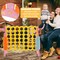 Kids 3-in-1 Game Set Connect 4 Toss Basketball Indoor Outdoor Fun